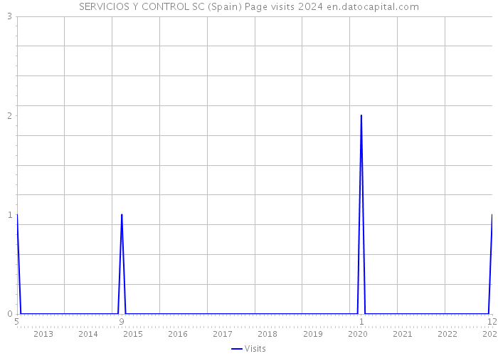 SERVICIOS Y CONTROL SC (Spain) Page visits 2024 