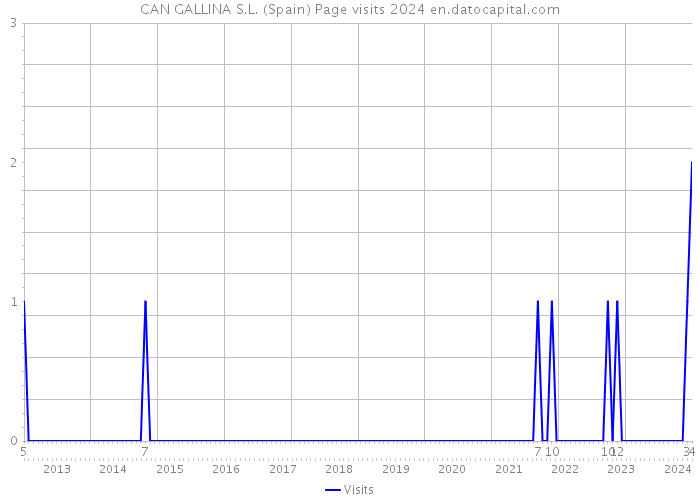 CAN GALLINA S.L. (Spain) Page visits 2024 