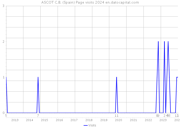 ASCOT C.B. (Spain) Page visits 2024 