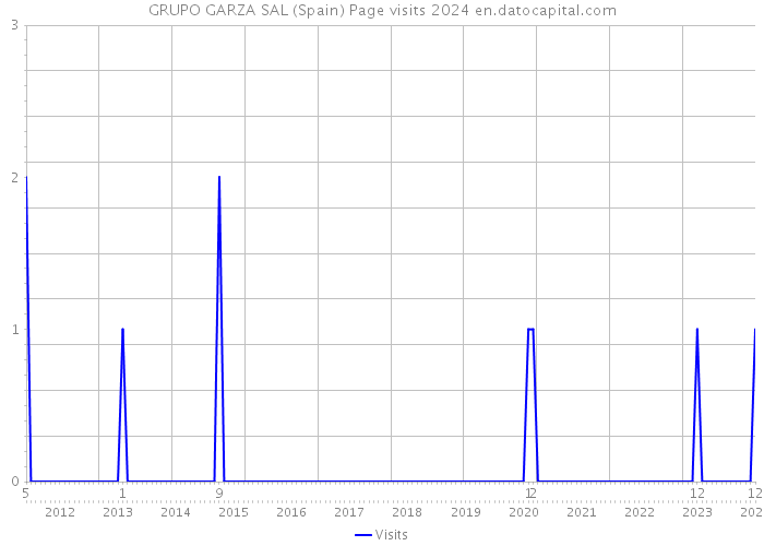 GRUPO GARZA SAL (Spain) Page visits 2024 