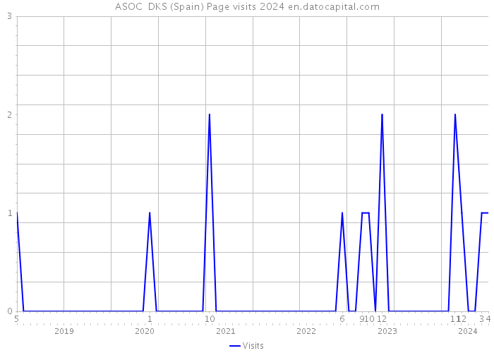 ASOC DKS (Spain) Page visits 2024 