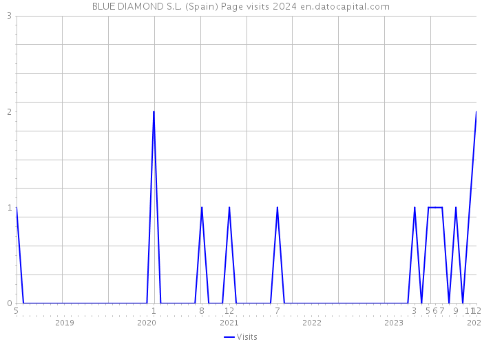 BLUE DIAMOND S.L. (Spain) Page visits 2024 