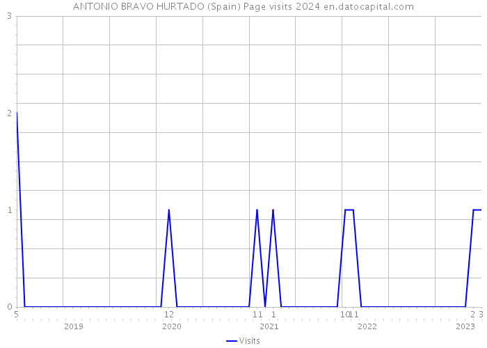 ANTONIO BRAVO HURTADO (Spain) Page visits 2024 