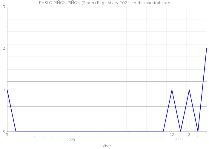 PABLO PIÑON PIÑON (Spain) Page visits 2024 
