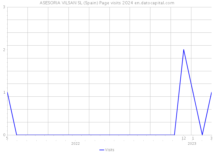 ASESORIA VILSAN SL (Spain) Page visits 2024 
