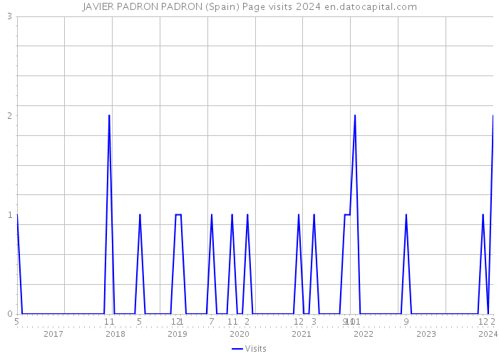 JAVIER PADRON PADRON (Spain) Page visits 2024 