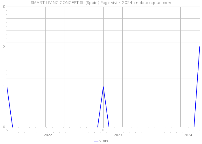SMART LIVING CONCEPT SL (Spain) Page visits 2024 