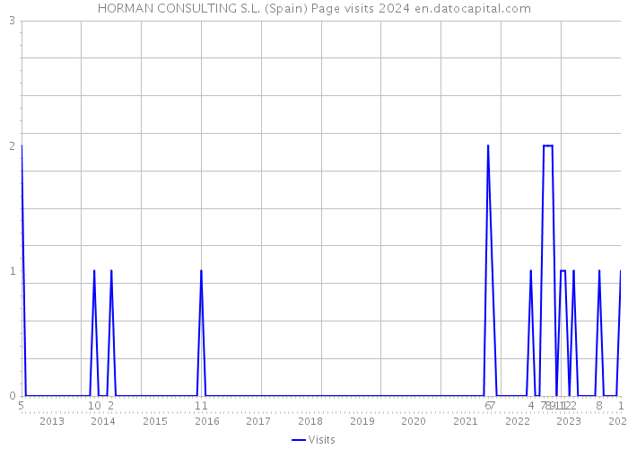 HORMAN CONSULTING S.L. (Spain) Page visits 2024 