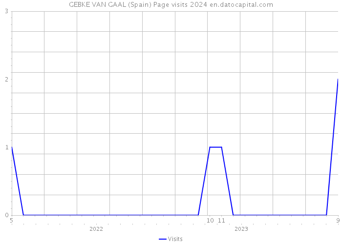 GEBKE VAN GAAL (Spain) Page visits 2024 