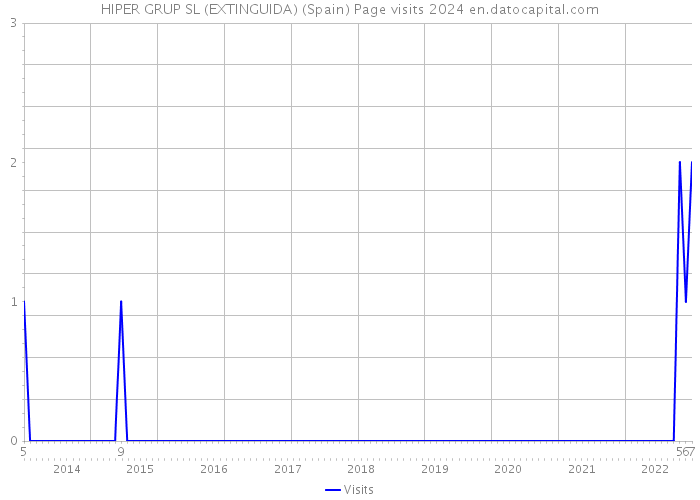 HIPER GRUP SL (EXTINGUIDA) (Spain) Page visits 2024 