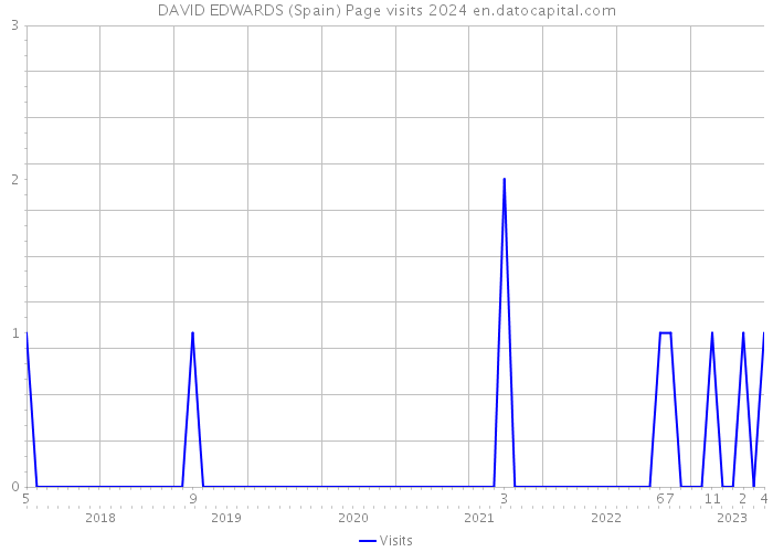 DAVID EDWARDS (Spain) Page visits 2024 