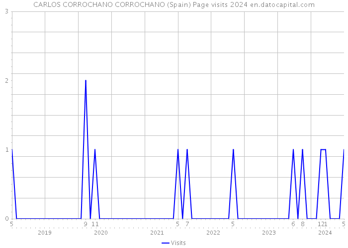 CARLOS CORROCHANO CORROCHANO (Spain) Page visits 2024 
