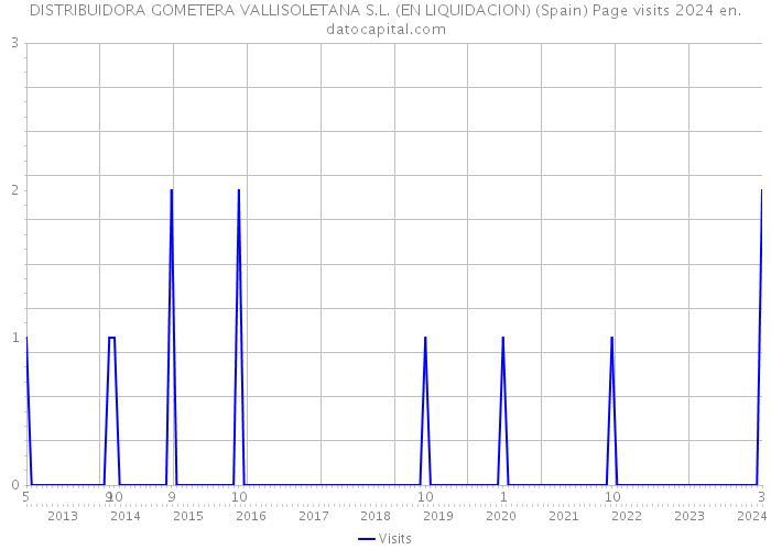 DISTRIBUIDORA GOMETERA VALLISOLETANA S.L. (EN LIQUIDACION) (Spain) Page visits 2024 