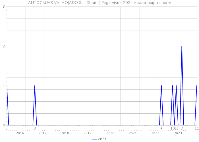 AUTOGRUAS VALMOJADO S.L. (Spain) Page visits 2024 