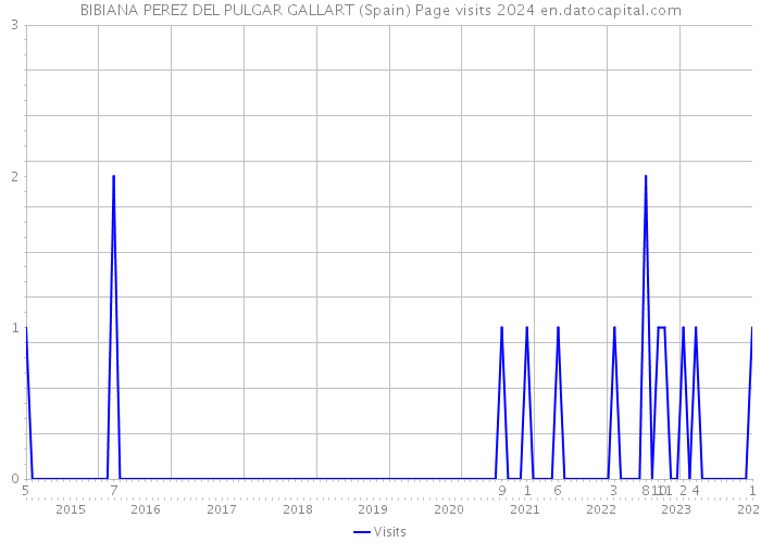 BIBIANA PEREZ DEL PULGAR GALLART (Spain) Page visits 2024 
