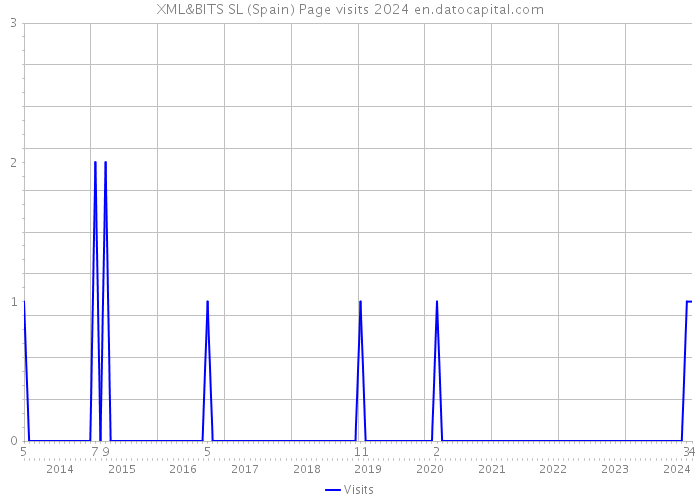 XML&BITS SL (Spain) Page visits 2024 