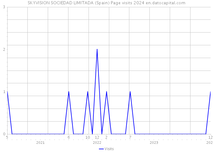 SKYVISION SOCIEDAD LIMITADA (Spain) Page visits 2024 
