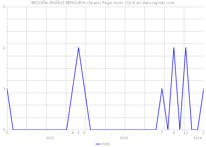 BEGOÑA MUÑOZ BENGURIA (Spain) Page visits 2024 