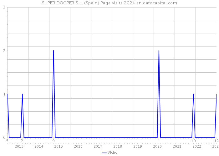 SUPER DOOPER S.L. (Spain) Page visits 2024 