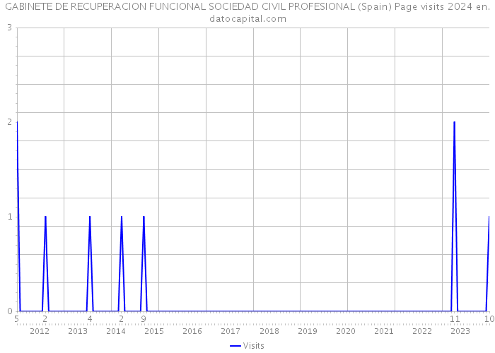 GABINETE DE RECUPERACION FUNCIONAL SOCIEDAD CIVIL PROFESIONAL (Spain) Page visits 2024 
