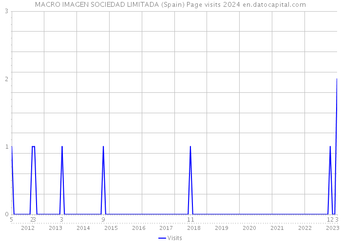 MACRO IMAGEN SOCIEDAD LIMITADA (Spain) Page visits 2024 