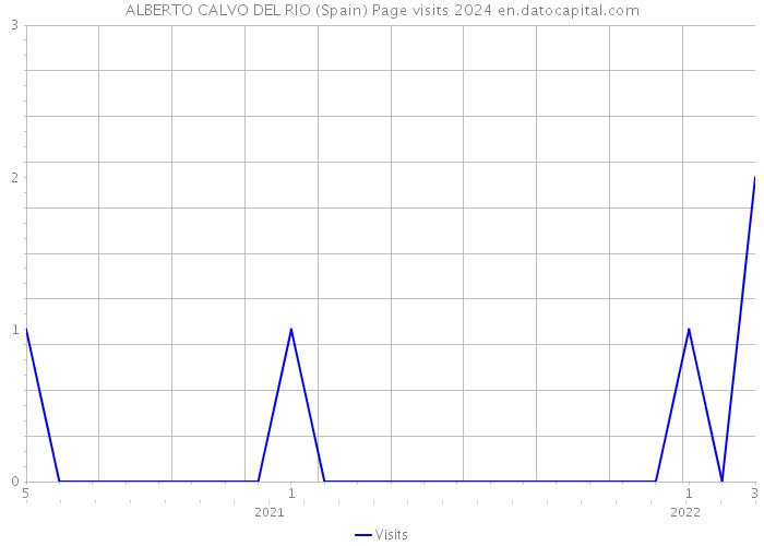 ALBERTO CALVO DEL RIO (Spain) Page visits 2024 
