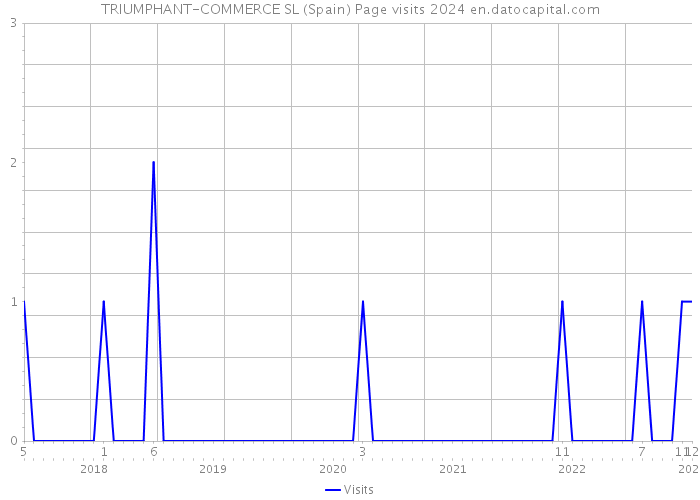 TRIUMPHANT-COMMERCE SL (Spain) Page visits 2024 