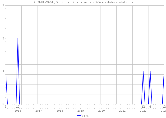  COMB WAVE, S.L. (Spain) Page visits 2024 
