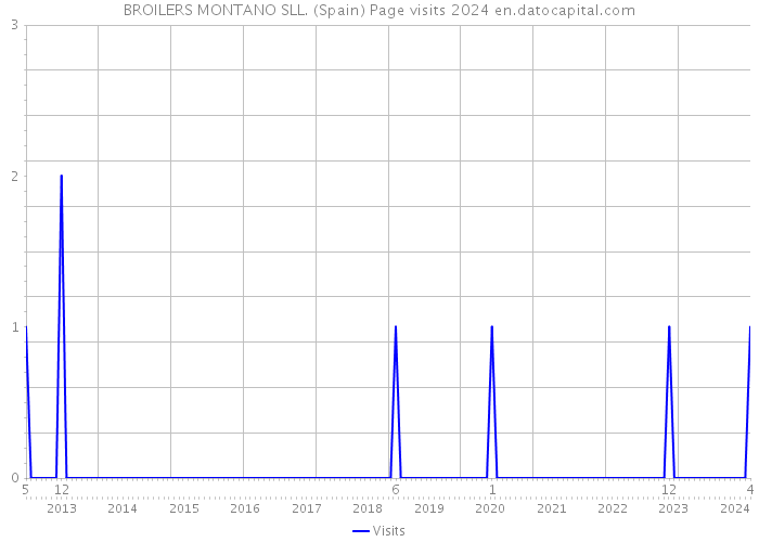 BROILERS MONTANO SLL. (Spain) Page visits 2024 