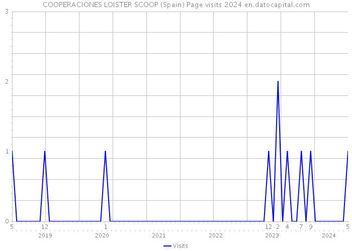 COOPERACIONES LOISTER SCOOP (Spain) Page visits 2024 