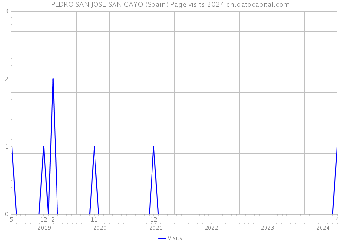 PEDRO SAN JOSE SAN CAYO (Spain) Page visits 2024 