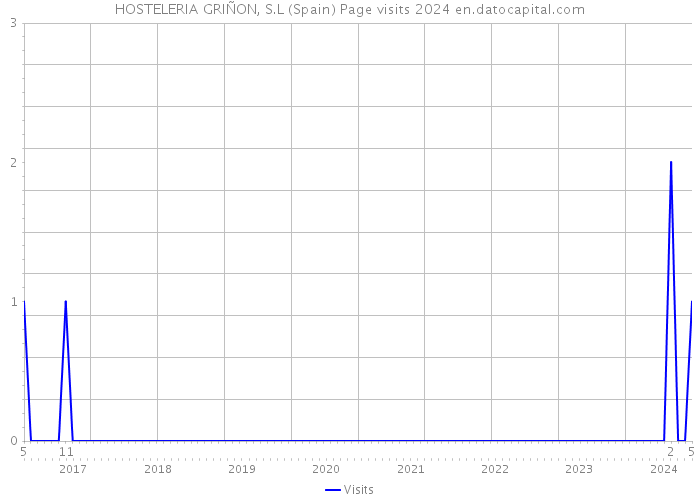 HOSTELERIA GRIÑON, S.L (Spain) Page visits 2024 