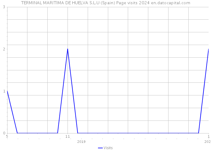 TERMINAL MARITIMA DE HUELVA S.L.U (Spain) Page visits 2024 