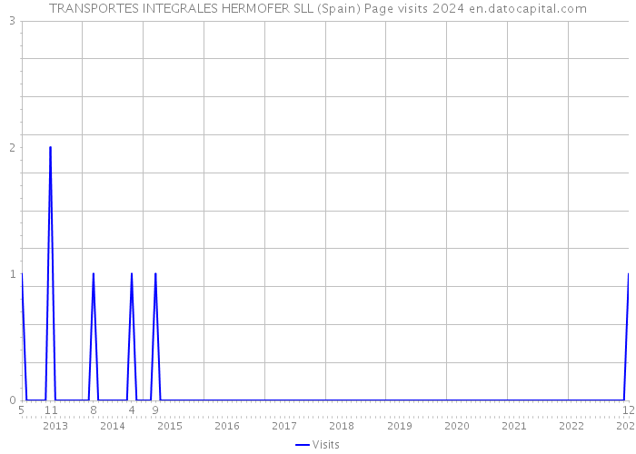 TRANSPORTES INTEGRALES HERMOFER SLL (Spain) Page visits 2024 