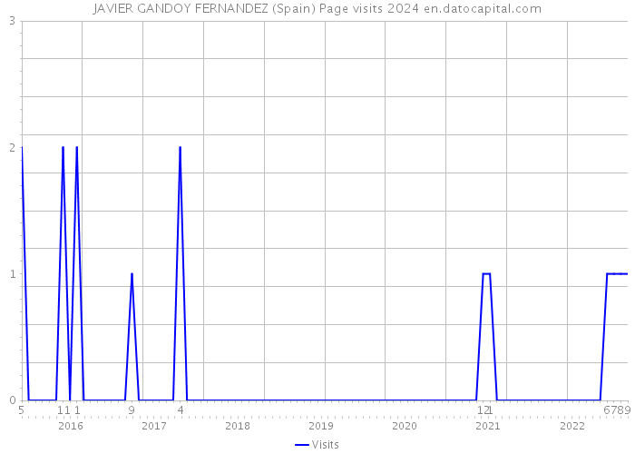 JAVIER GANDOY FERNANDEZ (Spain) Page visits 2024 