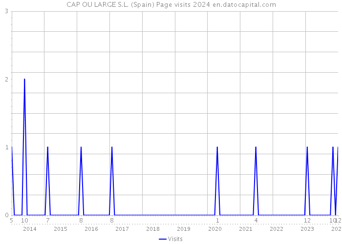 CAP OU LARGE S.L. (Spain) Page visits 2024 