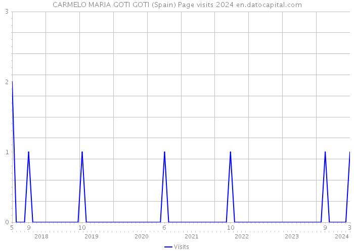 CARMELO MARIA GOTI GOTI (Spain) Page visits 2024 