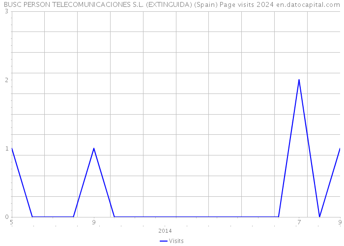 BUSC PERSON TELECOMUNICACIONES S.L. (EXTINGUIDA) (Spain) Page visits 2024 