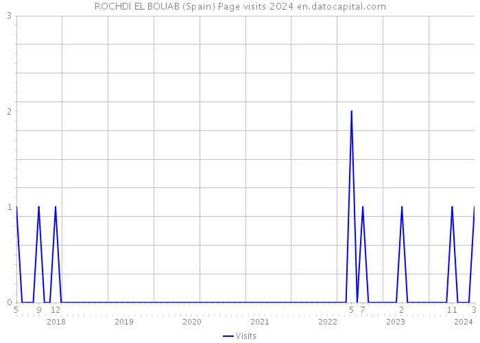 ROCHDI EL BOUAB (Spain) Page visits 2024 