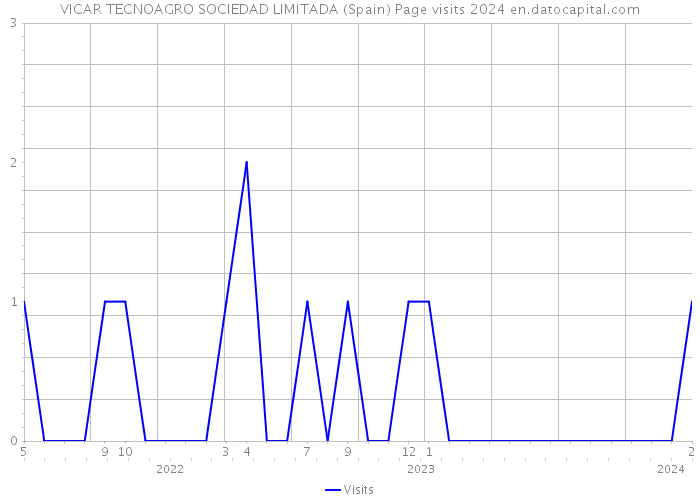 VICAR TECNOAGRO SOCIEDAD LIMITADA (Spain) Page visits 2024 