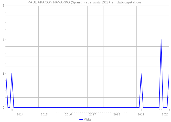 RAUL ARAGON NAVARRO (Spain) Page visits 2024 
