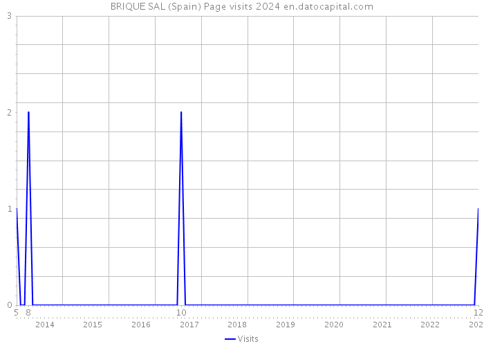 BRIQUE SAL (Spain) Page visits 2024 