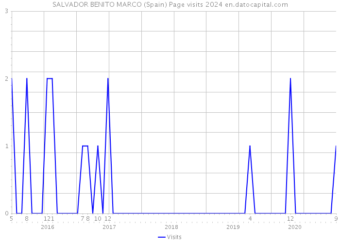 SALVADOR BENITO MARCO (Spain) Page visits 2024 