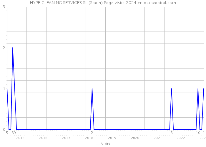 HYPE CLEANING SERVICES SL (Spain) Page visits 2024 