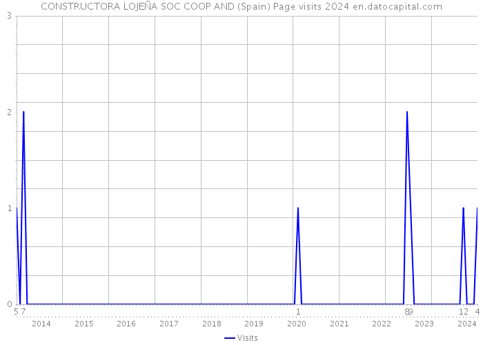 CONSTRUCTORA LOJEÑA SOC COOP AND (Spain) Page visits 2024 