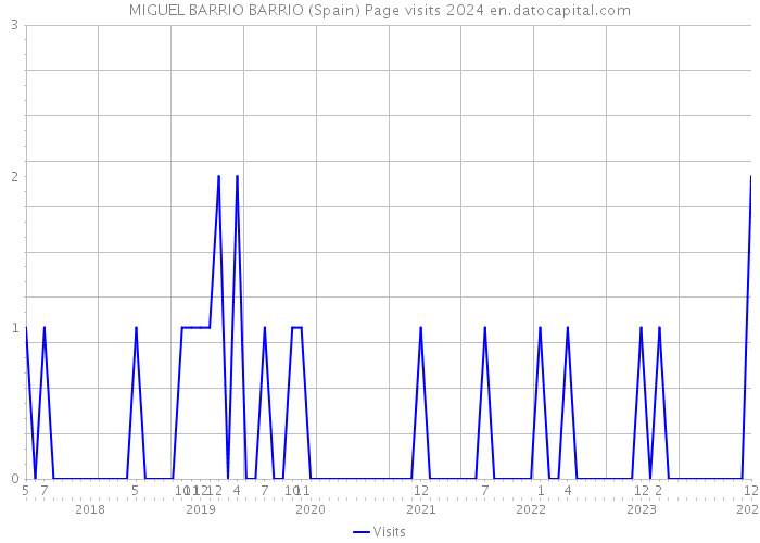 MIGUEL BARRIO BARRIO (Spain) Page visits 2024 