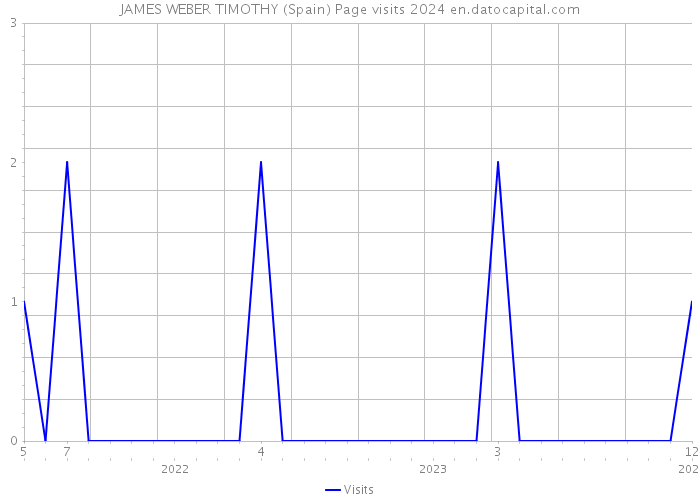 JAMES WEBER TIMOTHY (Spain) Page visits 2024 