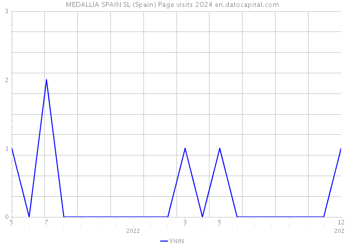 MEDALLIA SPAIN SL (Spain) Page visits 2024 