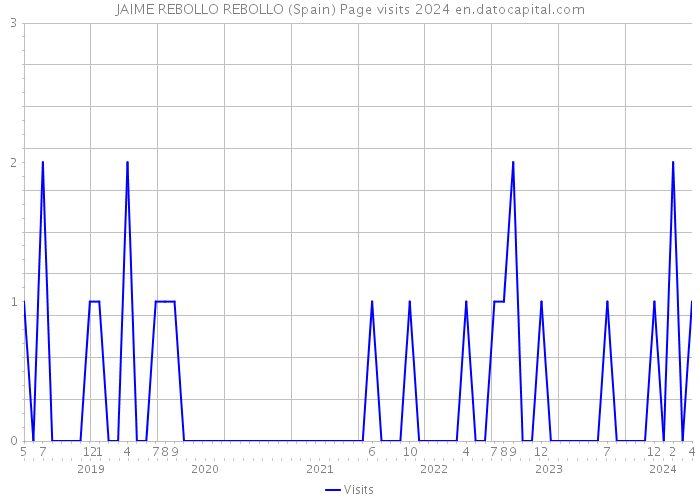 JAIME REBOLLO REBOLLO (Spain) Page visits 2024 