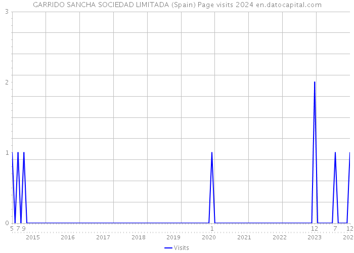GARRIDO SANCHA SOCIEDAD LIMITADA (Spain) Page visits 2024 